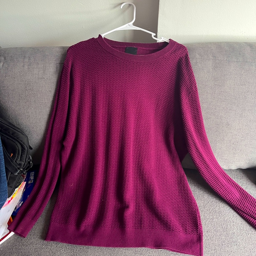 Men’s H&M Long sleeve Sweater | XL | Berry